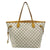 Louis Vuitton Neverfull Mm Rose Ballerine White Damier Azur Canvas Tote