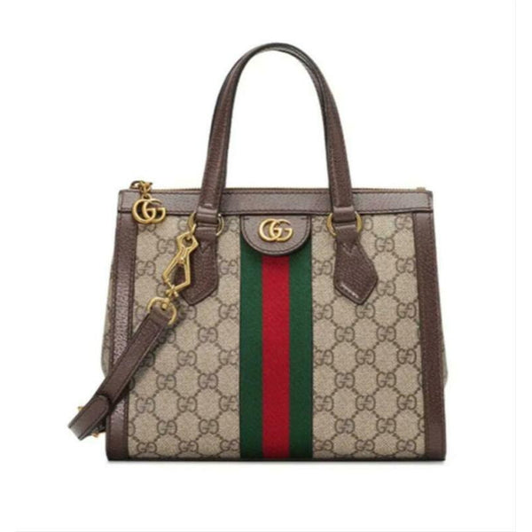 Gucci Wallet on Chain Ophidia Flap Brown Gg Supreme Canvas Shoulder Ba -  MyDesignerly