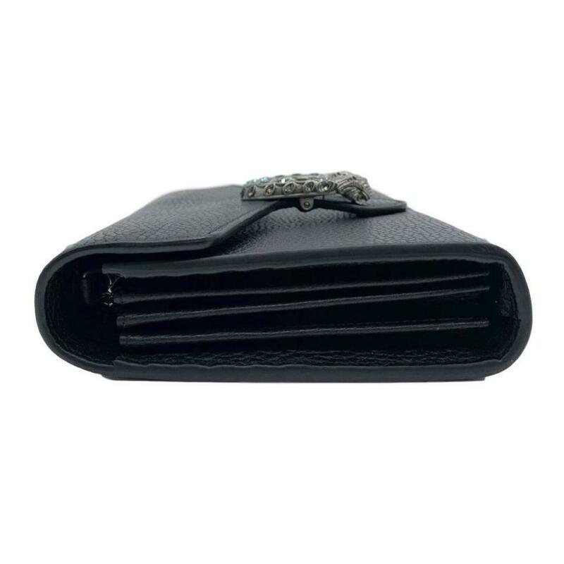 Dionysus chain wallet velvet crossbody bag Gucci Black in Velvet - 22106203