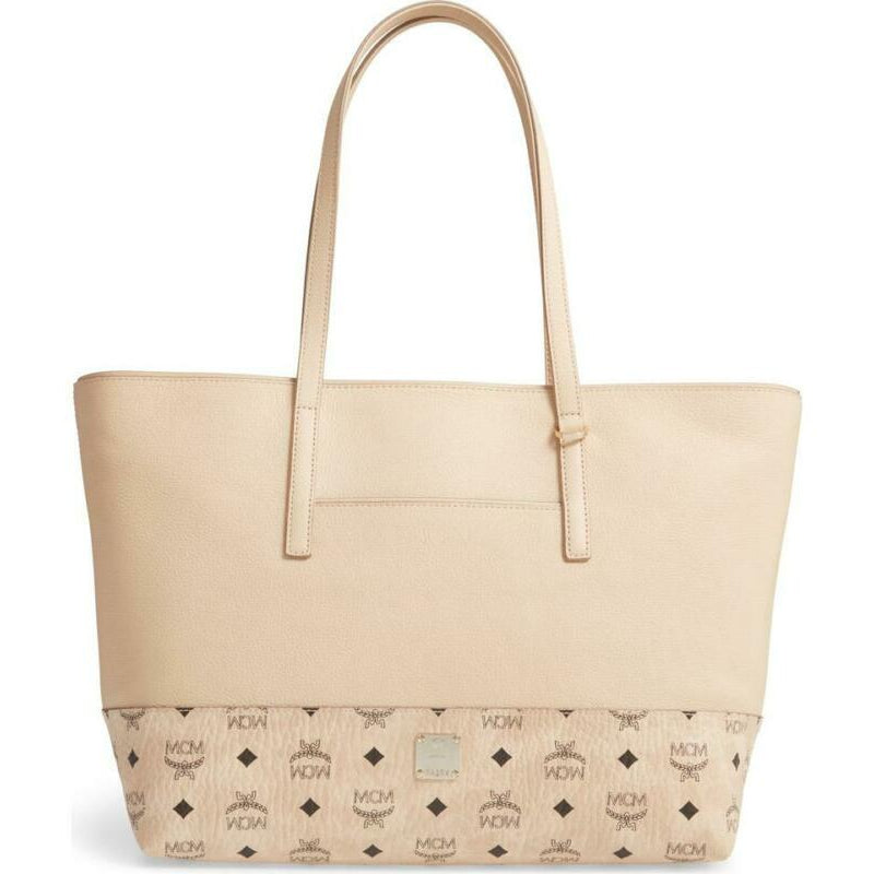 Mcm wilder visetos leather shopper deals