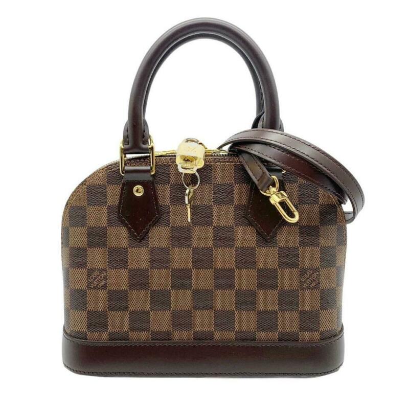 Louis Vuitton Alma Bb Brown Damier Ébène Canvas Cross Body Bag