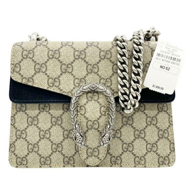 Gucci Dionysus Mini Beige Gg Supreme Canvas Shoulder Bag