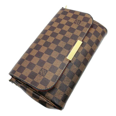 Louis Vuitton Favorite Mm Brown Damier Ébène Canvas Cross Body Bag