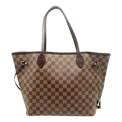 Louis Vuitton Neverfull Mm Pink Rose Ballerine Brown Damier Ébène Canvas Tote