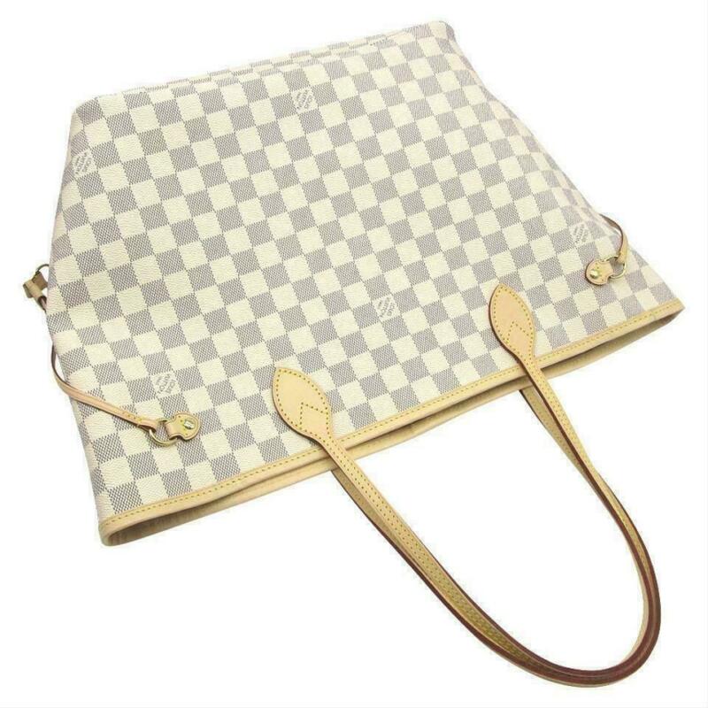Louis Vuitton Neverfull Mm Rose Ballerine with Pouch 2019 White