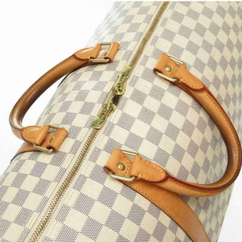 Louis Vuitton Damier Azur Keepall Bandouliere 55 with Strap 860315