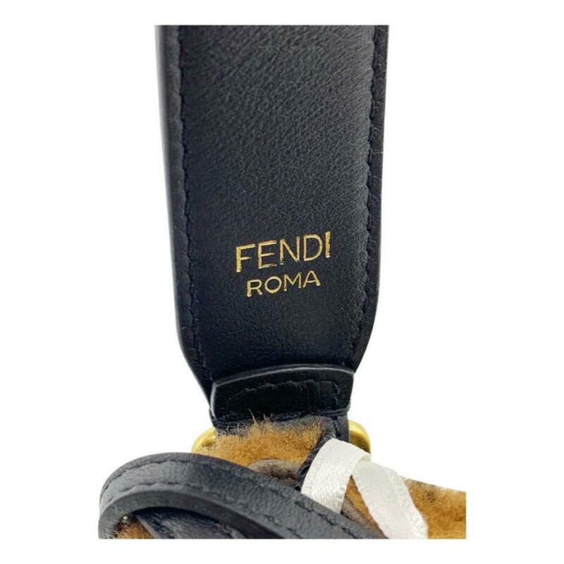 Fendi Mon Trésor Mini Leather-trimmed Denim Bucket Bag in Blue