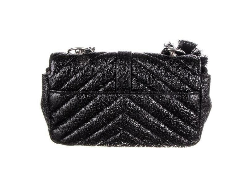 Saint Laurent Collège Mini Quilted Monogram Punk Crackled Chain