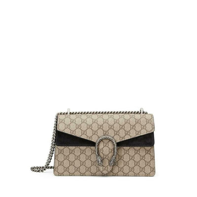 Gucci Beige/Black GG Supreme Canvas And Leather Wallet Gucci