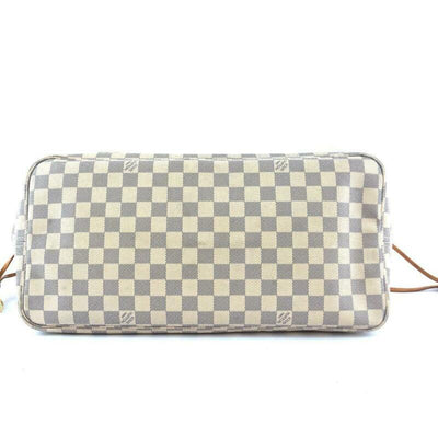 Louis Vuitton Neverfull Gm White Damier Azur Canvas Tote