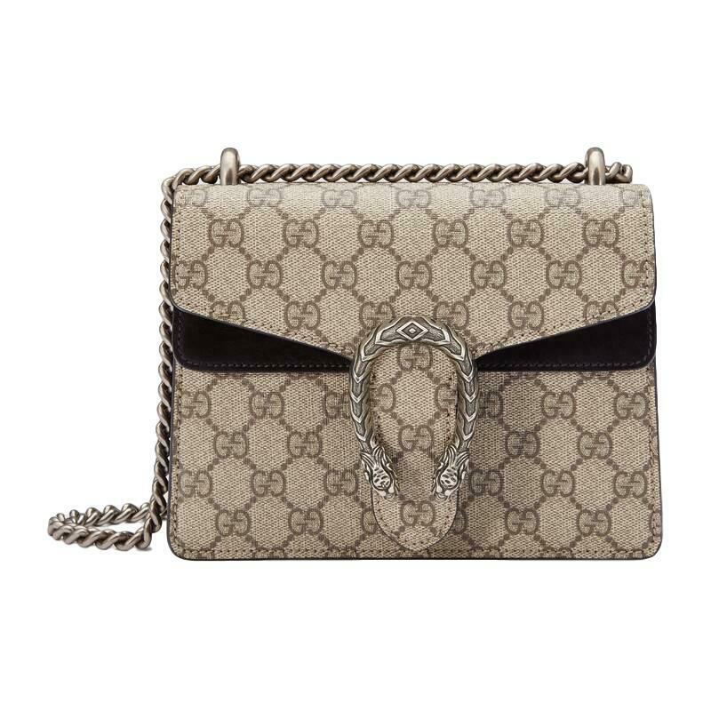 Gucci Dionysus Mini Beige Gg Supreme Canvas Shoulder Bag