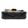 Gucci Marmont Gg 2.0 Mini Pattern Black Leather Shoulder Bag