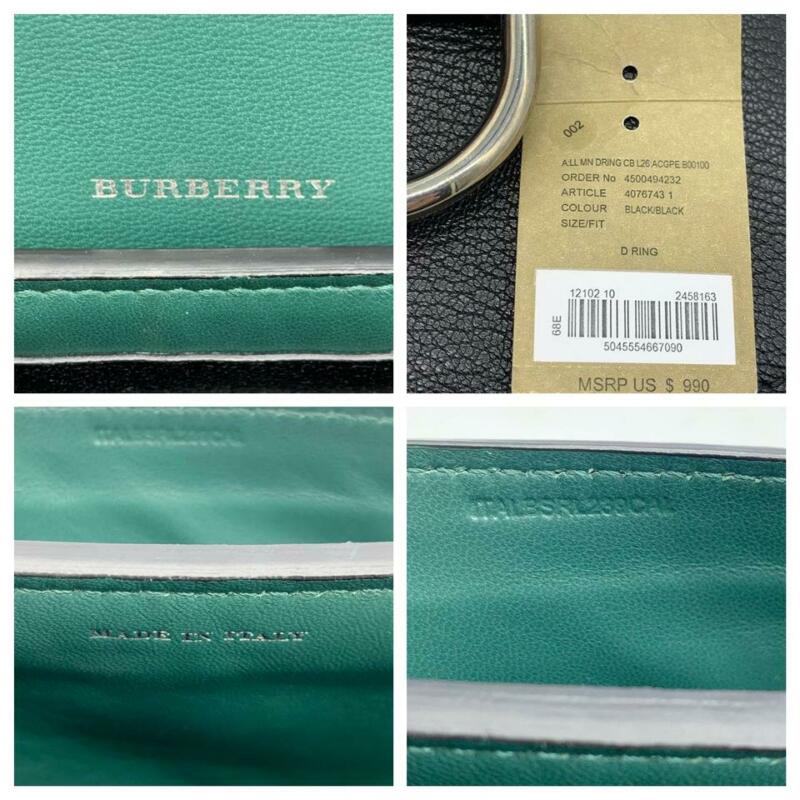 Burberry D-ring Leather Pouch with Zip Coin Case 4075037 5045553975691 -  Handbags - Jomashop