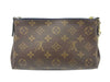 Louis Vuitton Pallas Clutch Marine Chain Brown Monogram Canvas Cross Body Bag