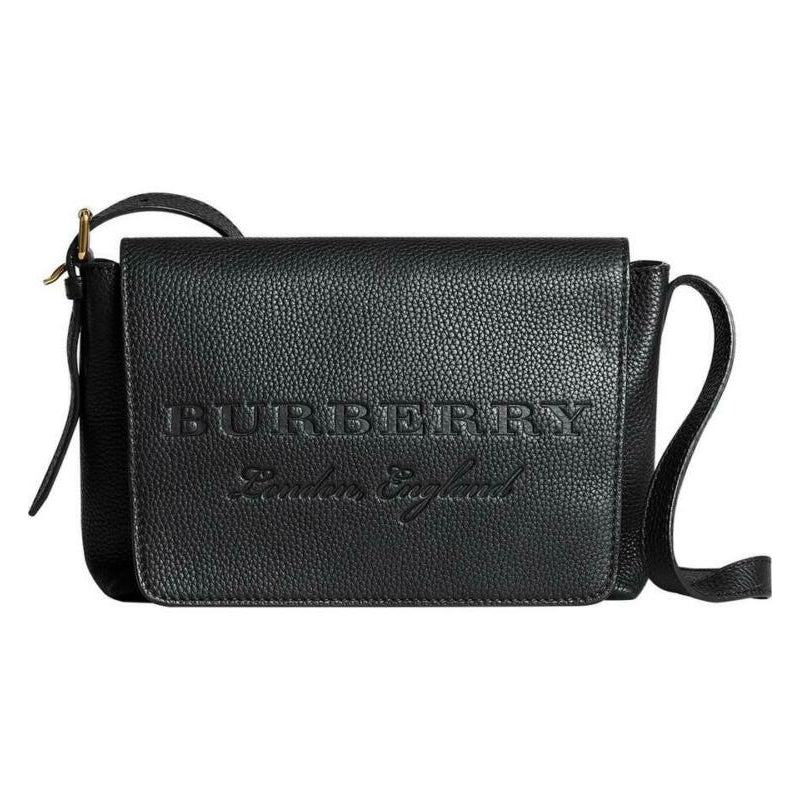 Burberry Crossbody Small Burleigh Black Leather Messenger Bag MyDesignerly