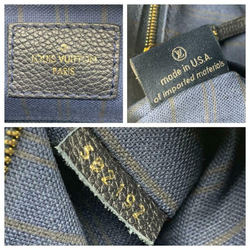 Sac Speedy 25 bandoulière cuir monogram empreinte bleu - Louis Vuitton