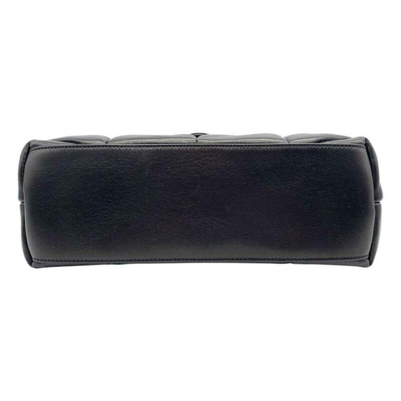Saint Laurent Monogram Loulou Puffer Black Leather Shoulder Bag ...