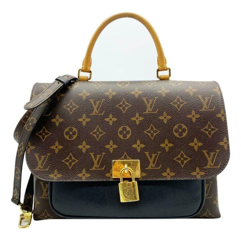 100% AUTHENTIC LOUIS VUITTON MONOGRAM MARIGNAN IN BLACK