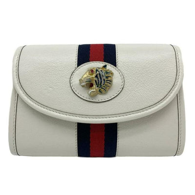 Gucci Shoulder Mini Rajah White Leather Cross Body Bag