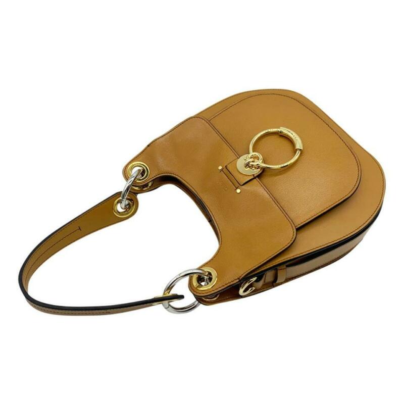 Chloé Tess leather shoulder bag, Brown