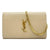 Saint Laurent Chain Wallet Medium Woc Beige Leather Shoulder Bag