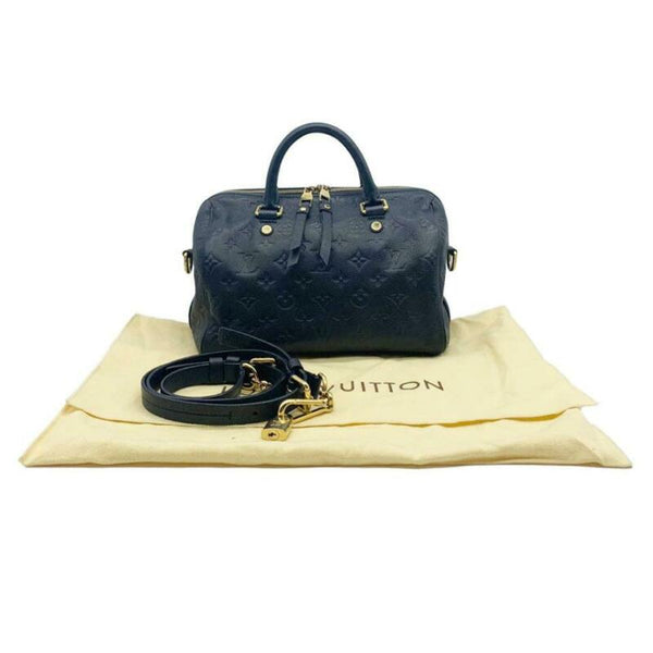 Louis Vuitton Blue Infini Monogram Empreinte Leather Speedy