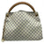 Louis Vuitton Artsy Mm White Damier Azur Canvas Hobo Bag