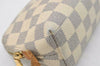 Louis Vuitton White Pouch Damier Azur Cosmetic Bag