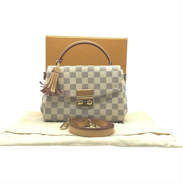 Louis Vuitton Tote Croisette Damier Azur Blue/White in Canvas/Leather with  Brass - US