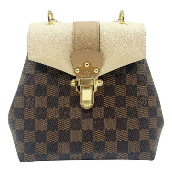 Louis Vuitton Clapton Creme Brown Damier Ébène Canvas Backpack Mydesignerly 1791