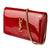 Saint Laurent Monogram Kate Chain Wallet Medium Envelope Red Patent Leather