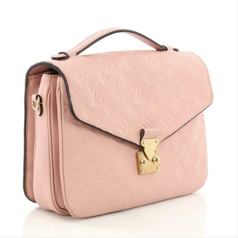 Louis Vuitton, Bags, Louis Vuitton Pochette Metis Monogram Empreinte  Leather Pink