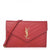 Saint Laurent Chain Wallet Small Monogram Matelasse Red Leather Cross Body Bag