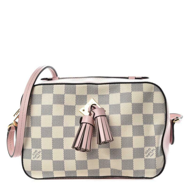 Louis Vuitton Saintonge Handbag Monogram Canvas with Leather Pink
