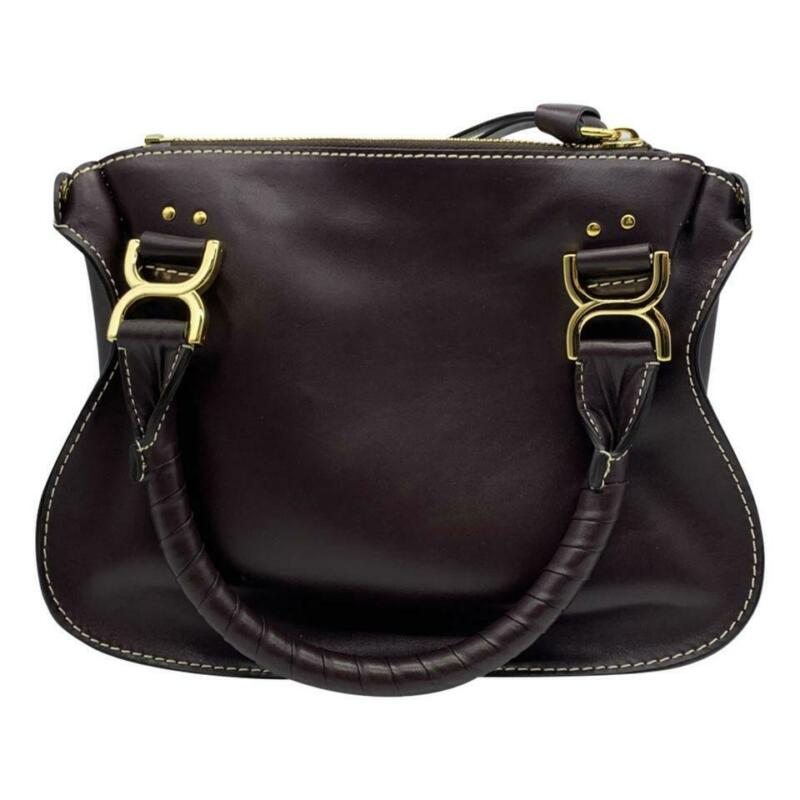 Chloé Marcie Small Grain Leather Satchel Bag Black