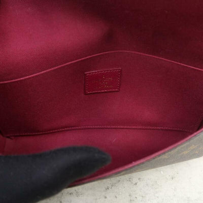 Louis Vuitton Pochette with Chain Brown Leather ref.202368 - Joli