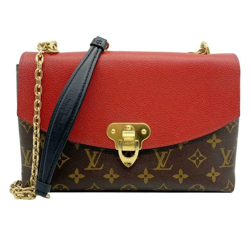 Louis Vuitton Saint Placide M43713 Red Monogram Canvas and Calf Leather