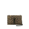 Saint Laurent Monogram Kate Monogram Ysl Small Leopard Jacquard Black Leather