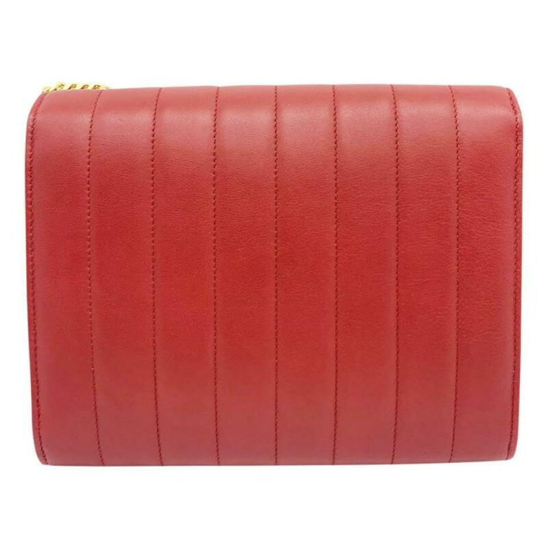 Saint Laurent Uptown Wallet On Chain Mini Leather Rouge Eros in Red