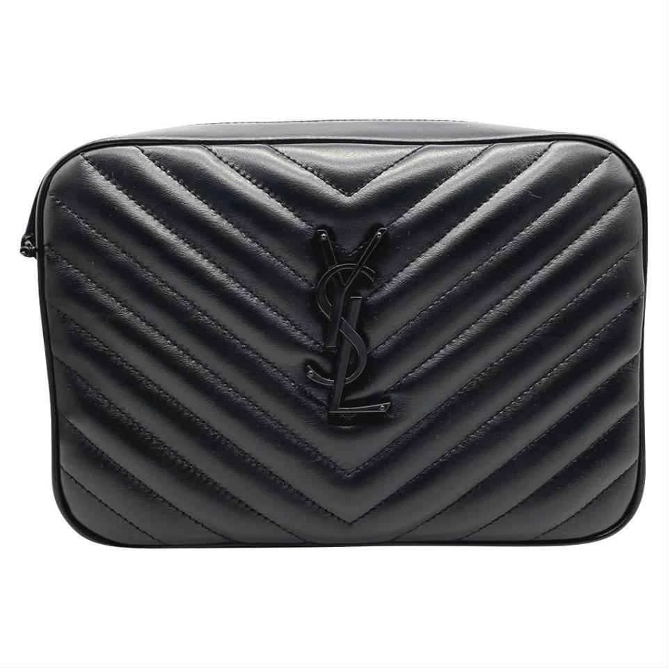 Lou medium monogram online ysl calf crossbody bag