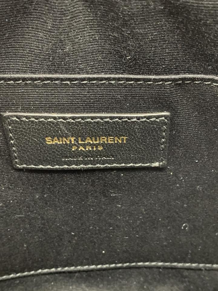 Black Lou medium YSL-logo quilted-leather cross-body bag