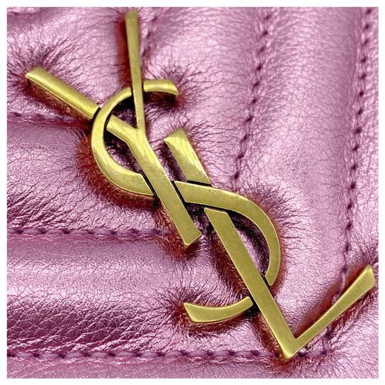 Saint Laurent Lou Leather Belt Bag in Pink