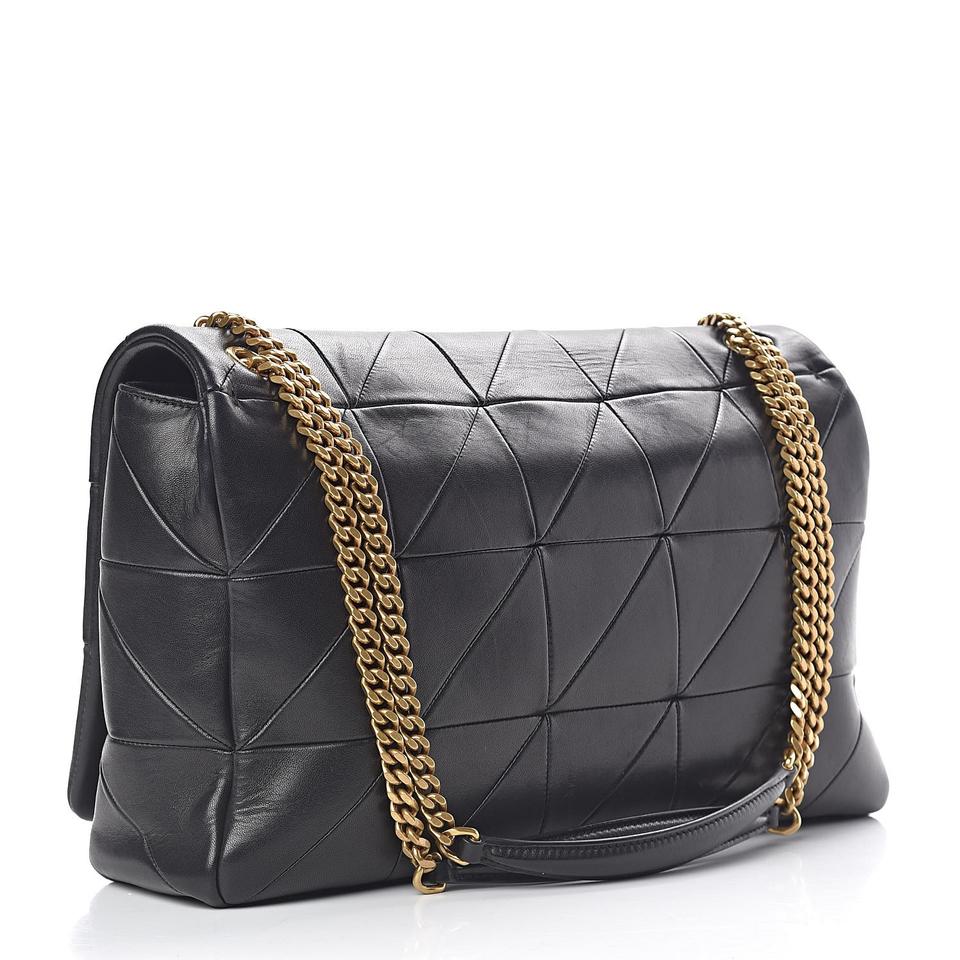 Saint Laurent Jamie Small Quilted Leather Shoulder Bag in Black