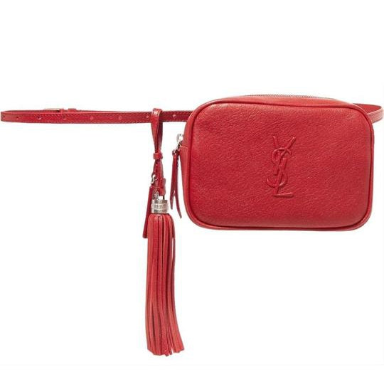 Saint Laurent Monogram Baby Lou Belt Bag - Red Mini Bags, Handbags