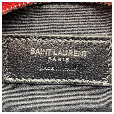 Saint Laurent Red Leather Monogram Lou Belt Bag ref.659419 - Joli Closet