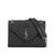 Saint Laurent Monogram Envelope Shoulder Medium Tri-quilted Matelasse Grain De Poudre Flap Black Leather Cross Body Bag