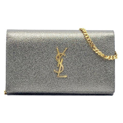 Saint Laurent Monogram Kate Chain Wallet Medium WOC Sparkle Gold -  MyDesignerly