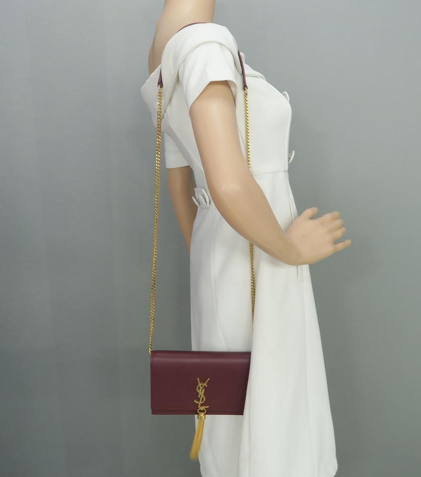 Saint Laurent Kate Small Smooth Calfskin Tassel Shoulder Bag on