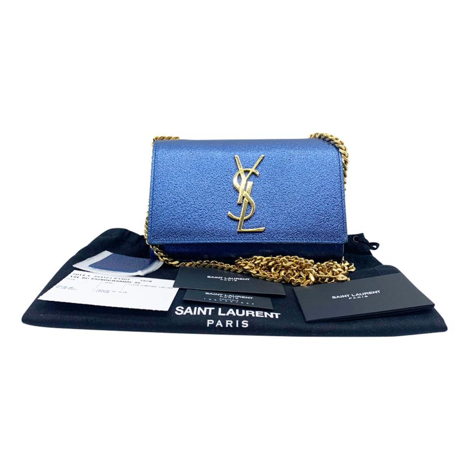 Saint Laurent Kate Small Shoulder Bag in Blue