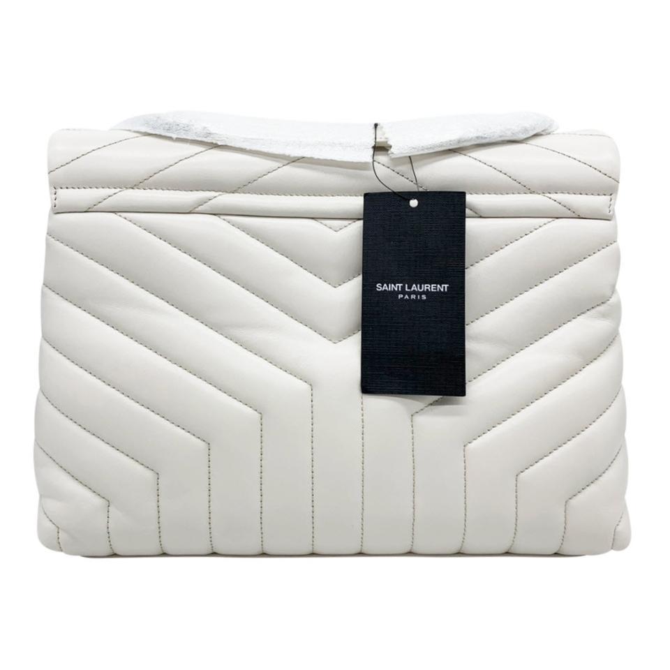 Yves Saint Laurent, Bags, Brand New Ysl Saint Laurent Loulou Medium Bag  In Matelass Y Blanc Vintage